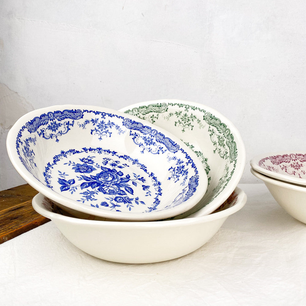 Saladier décor floral Ø24 cm