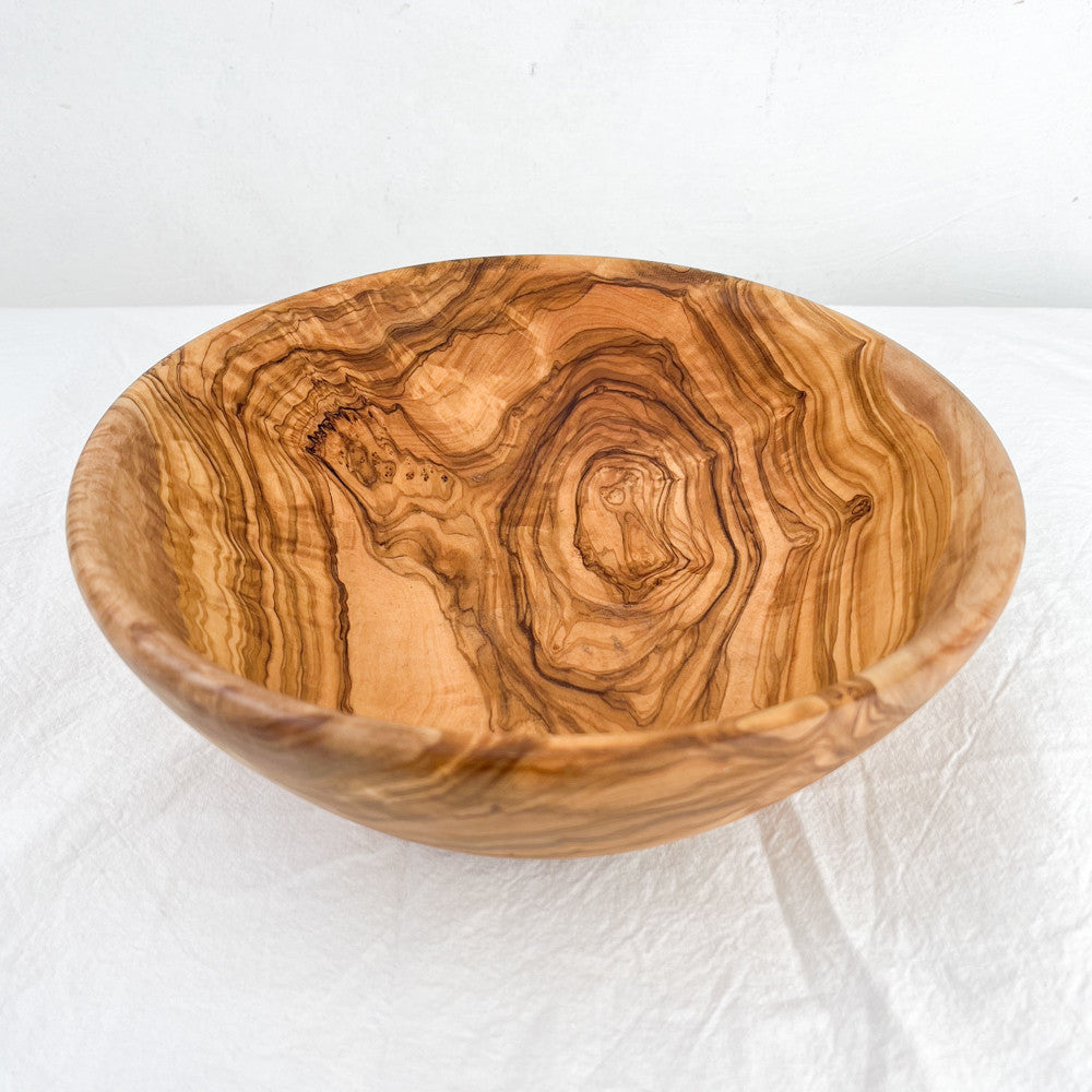 Saladier en bois d'olivier