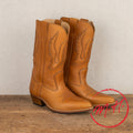 Botte gardiane cuir naturel