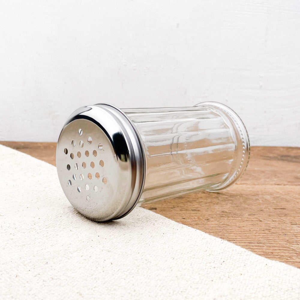 Saupoudreur à sucre en verre et inox 300ml