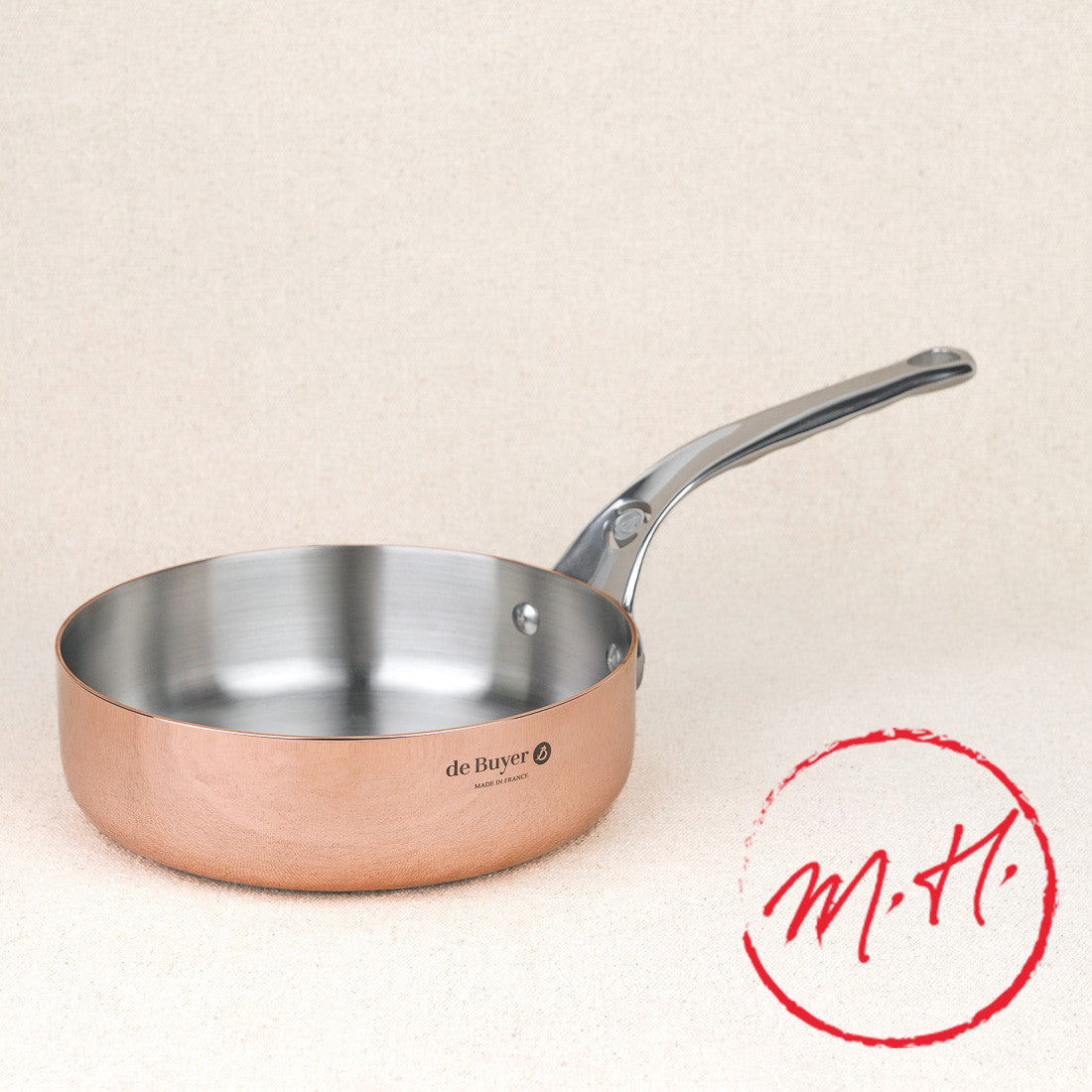 Sauteuse droite cuivre prima matera induction ø 20cm
