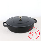 Sauteuse en fonte noir mat Staub