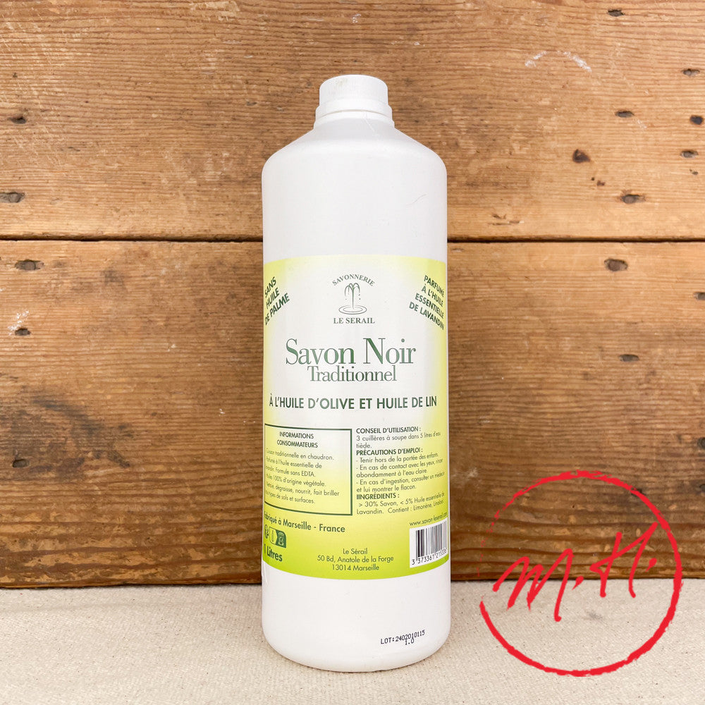 Savon noir liquide 1L Le Sérail