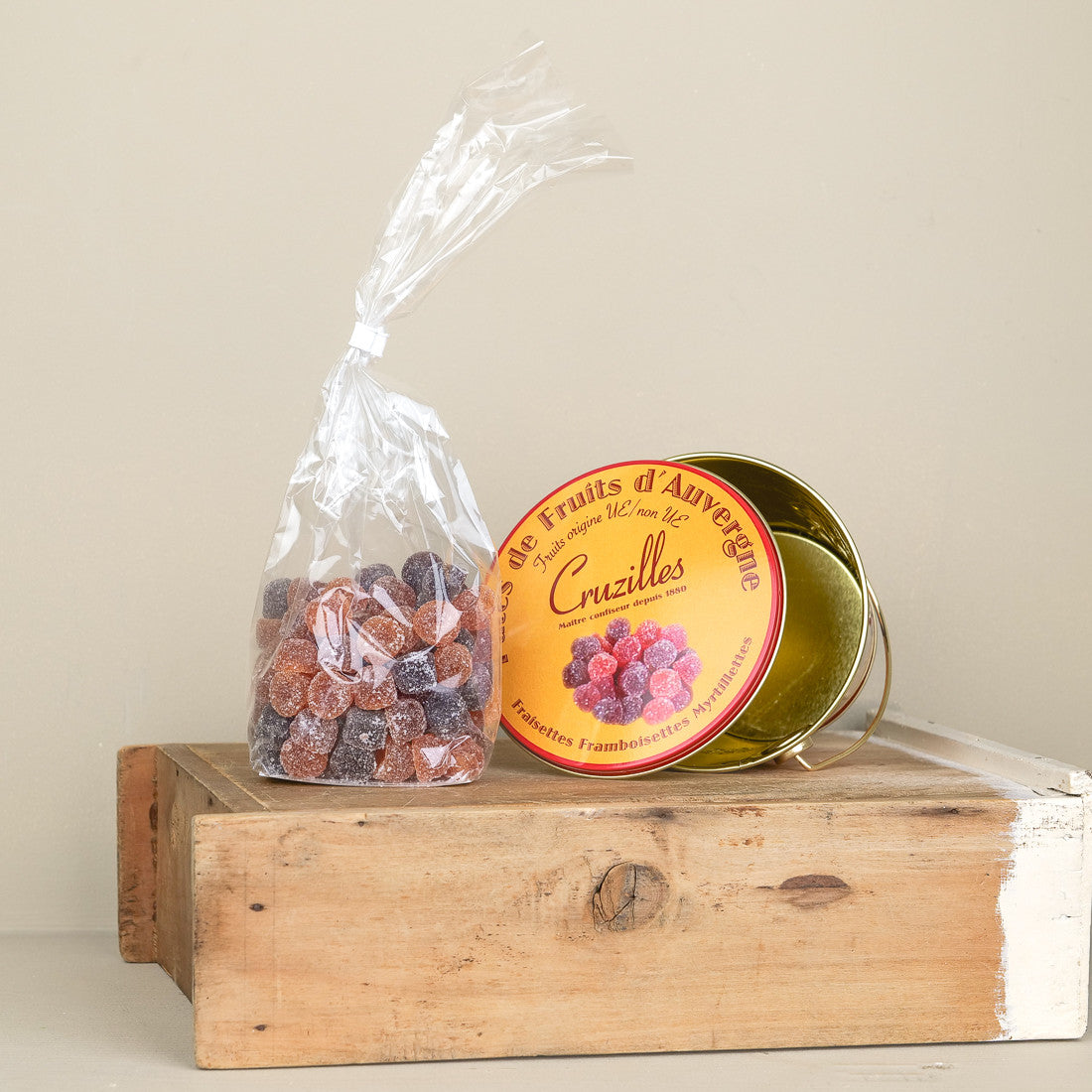Pâtes de fruits Cruzilles myrtilles framboise fraise