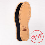 Semelles en cuir et charbon Saphir