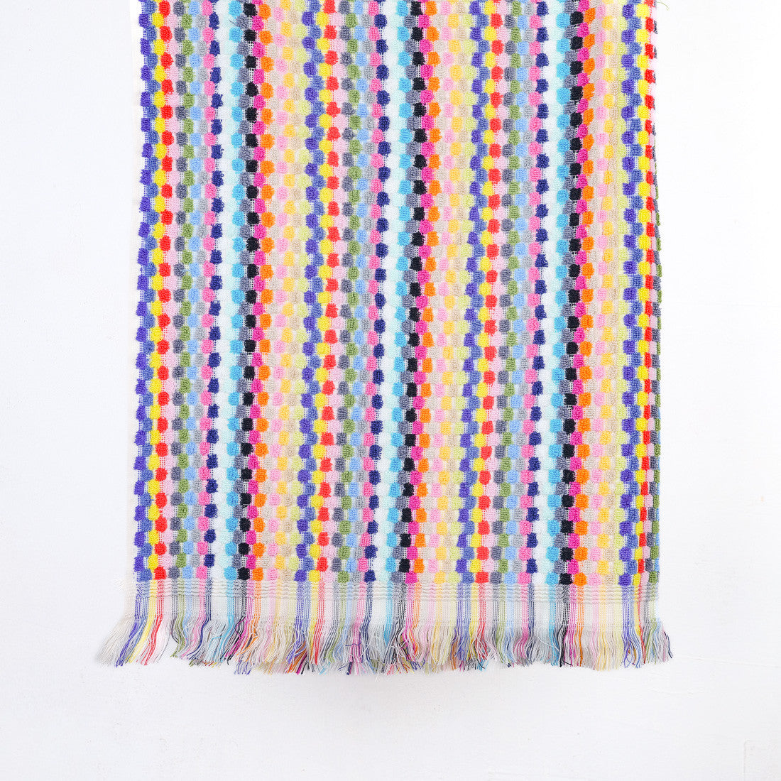 Drap de plage à carreaux