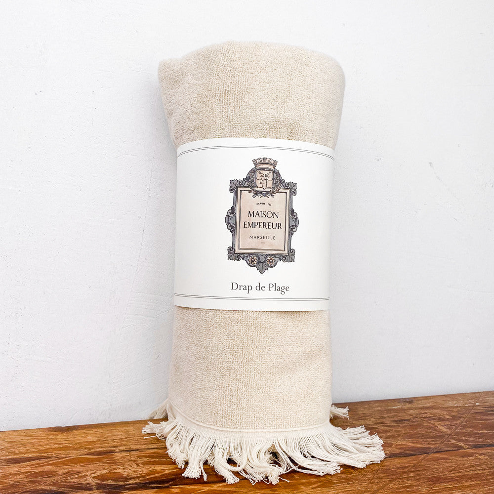 Serviette de plage blason Maison Empereur