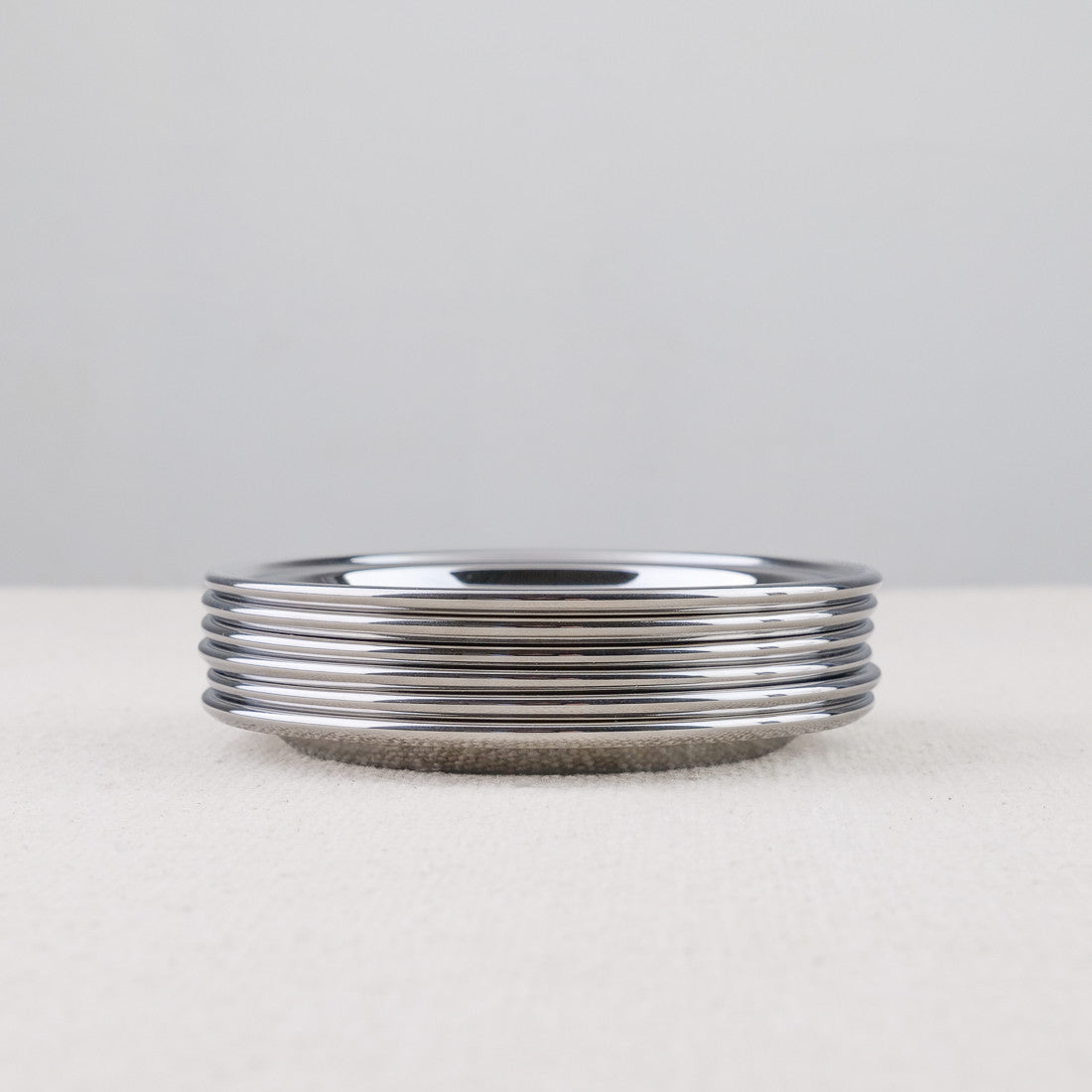 Set de 6 sous-verre inox