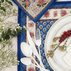 Set de table Fleur d'Arles bleu Souleiado