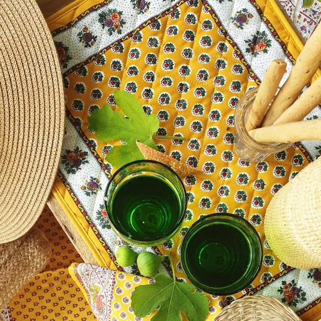 Set de table Fleur d'Arles jaune Souleiado