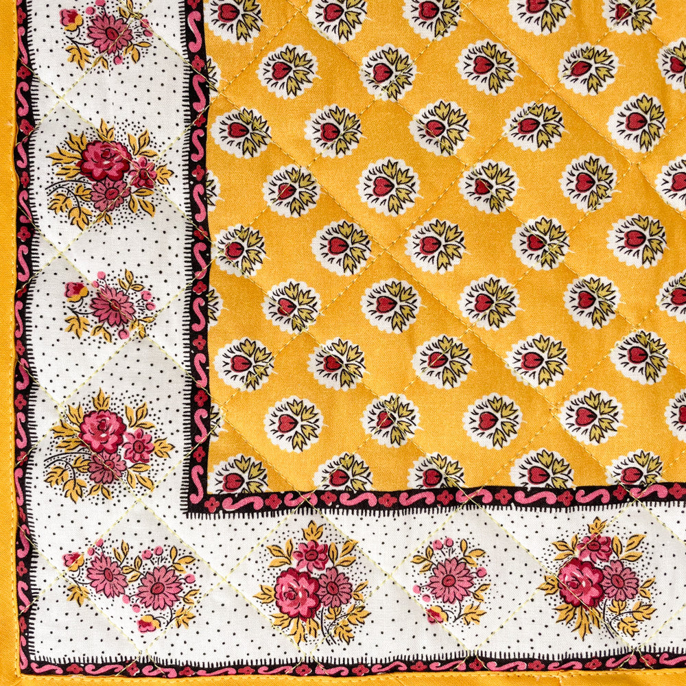 Set de table Souleiado Fleur d'Arles jaune