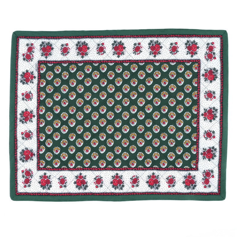 Set de table Fleur d'Arles vert