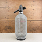 Siphon à eau de Seltz verre et inox