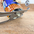 jouet skieur en metal