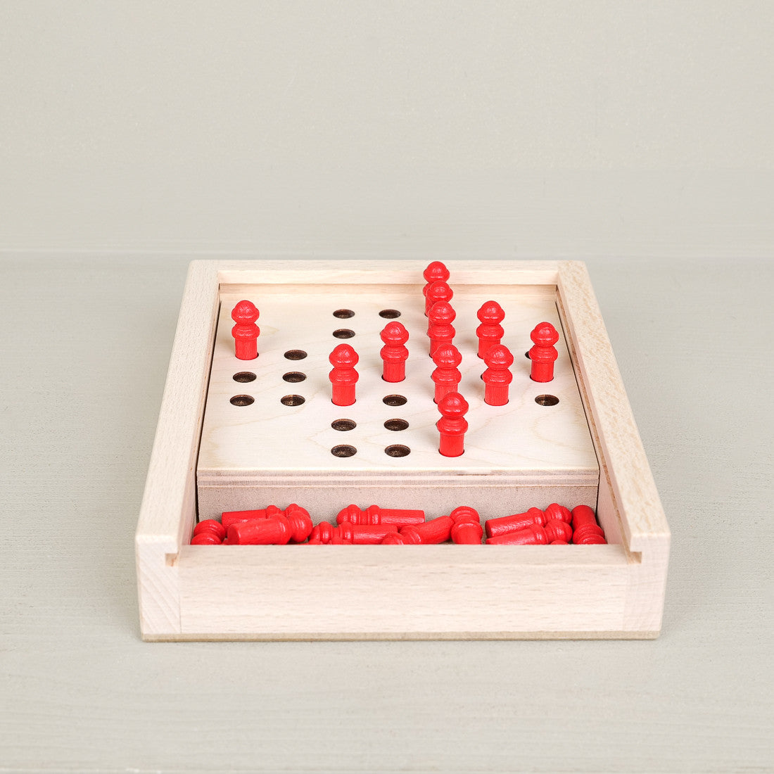 Solitaire de voyage en bois