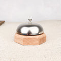 Sonnette de comptoir socle bois