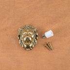 Sonnette tête de Lion Laiton PoliSonnette tête de Lion Laiton Poli