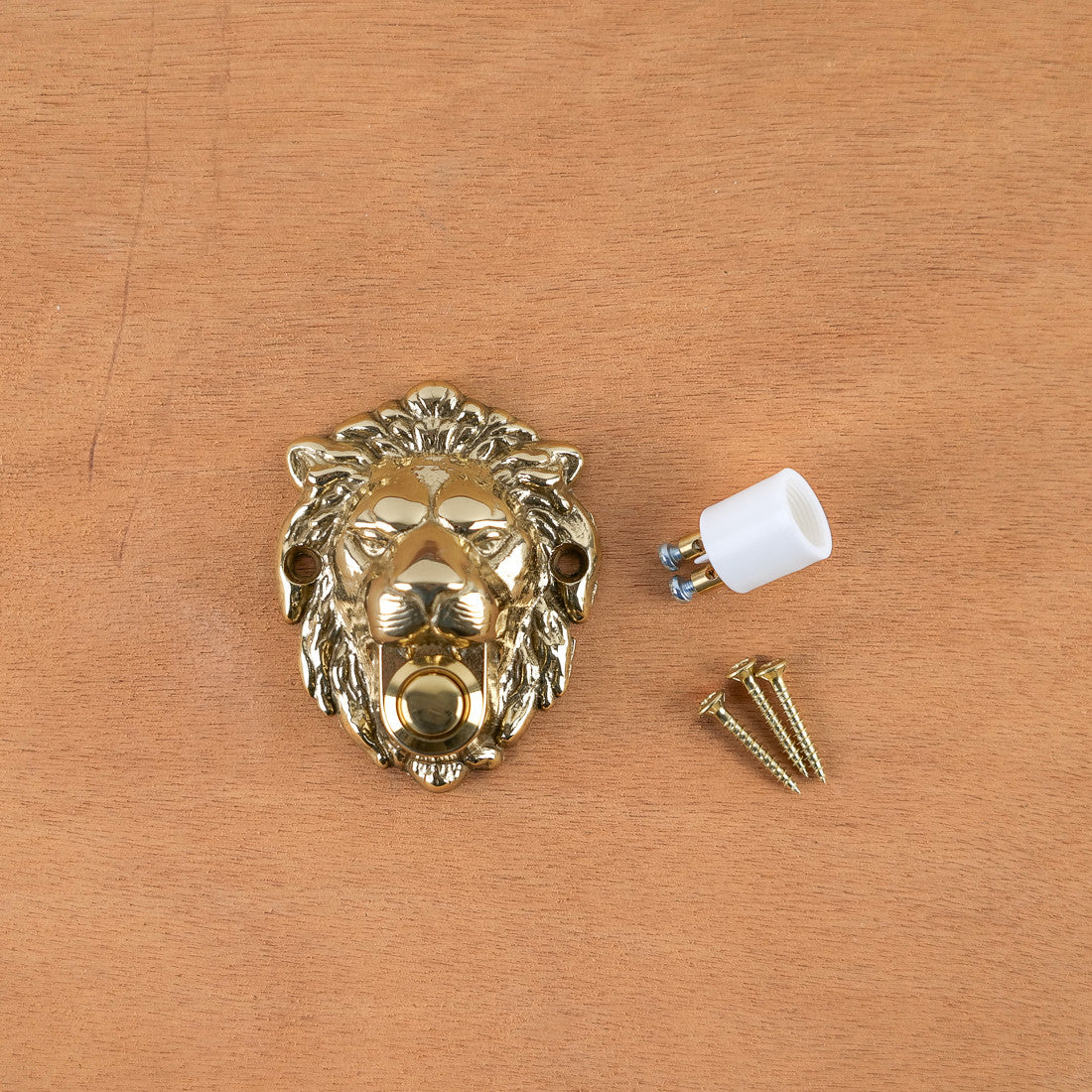Sonnette tête de Lion Laiton PoliSonnette tête de Lion Laiton Poli