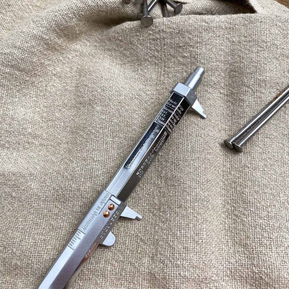 Stylo pied à coulisse chromé