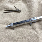 Stylo pied à coulisse chromé