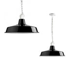 Suspension avec abat-jour en émail Ø40 cm