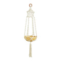 Suspension de plante en macramé