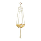 Suspension de plante en macramé
