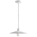 Suspension en porcelaine blanche et émail Ø 28 cm