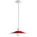 Suspension en porcelaine blanche et émail Ø 28 cm