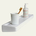 Tablette murale en porcelaine blanche