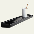 Tablette murale en porcelaine noire