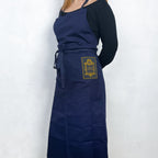 Tablier en coton bleu Maison Empereur
