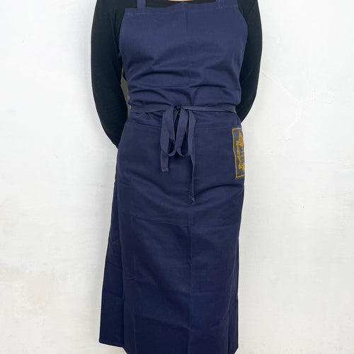 Tablier en coton bleu Maison Empereur