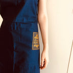 Tablier en coton bleu Maison Empereur