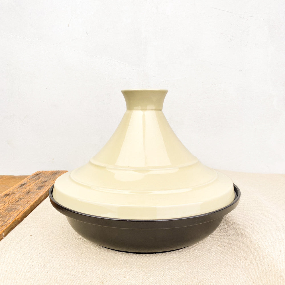 Tajine crème céramique et fonte