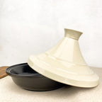 Tajine crème céramique et fonte
