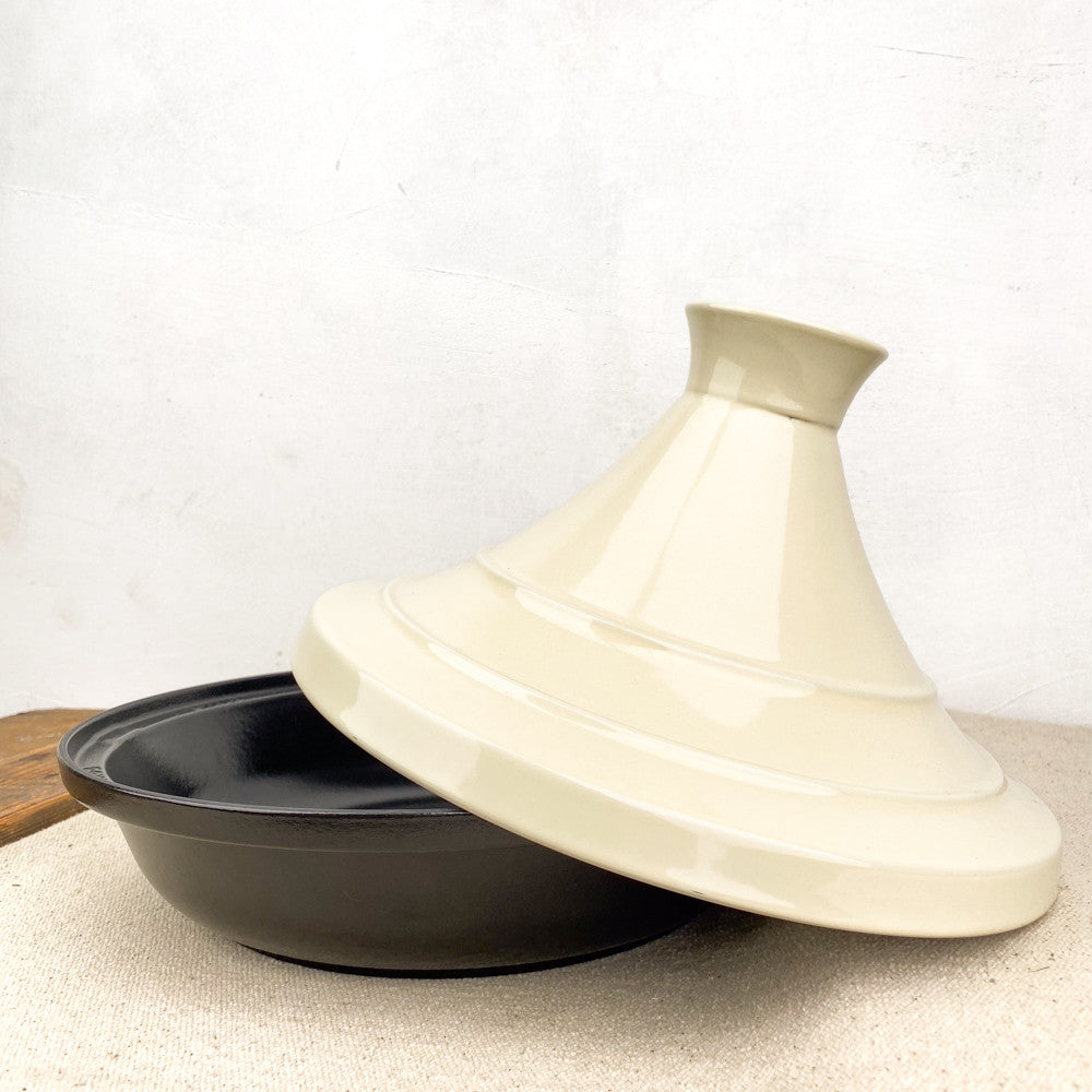 Tajine crème céramique et fonte