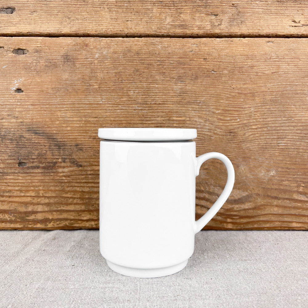 Tisanière en porcelaine blanche 0,30L