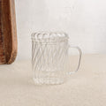 Tisanière festonnée en verre borosilicate