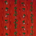 Tissu au mètre "bandes Barandello" rouge
