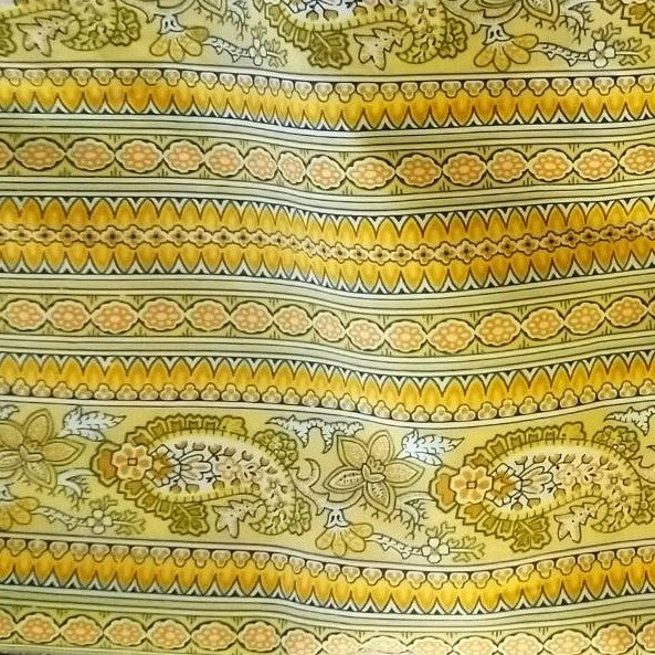 Tissu au mètre bandes "Bonis" jaune