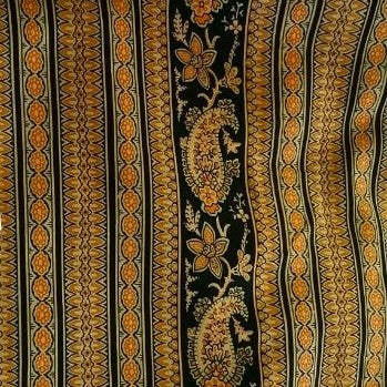 Tissu au mètre "bande Bonis" noir