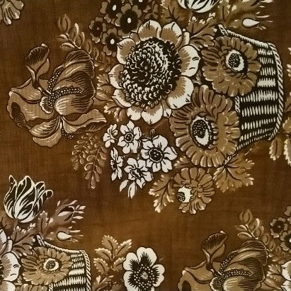 Tissu au mètre "Canasto" marron