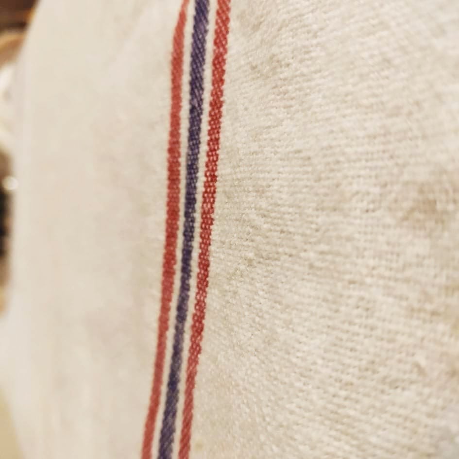 Torchon au mètre - Tricolore blanc