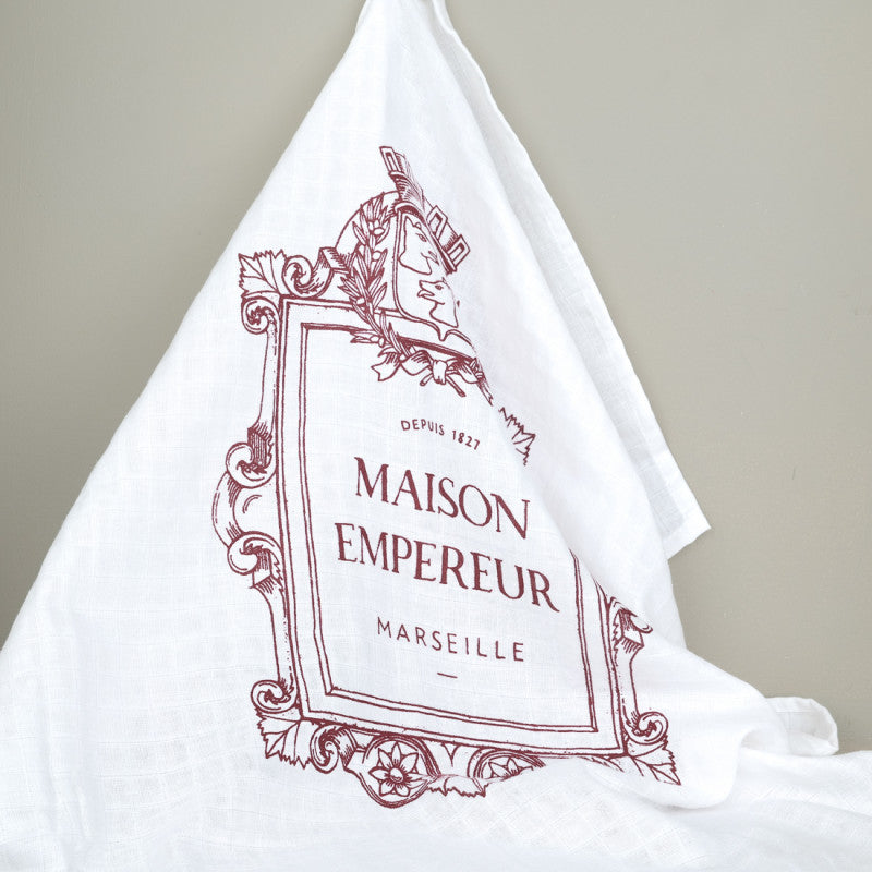 Torchon blason coloré Maison Empereur