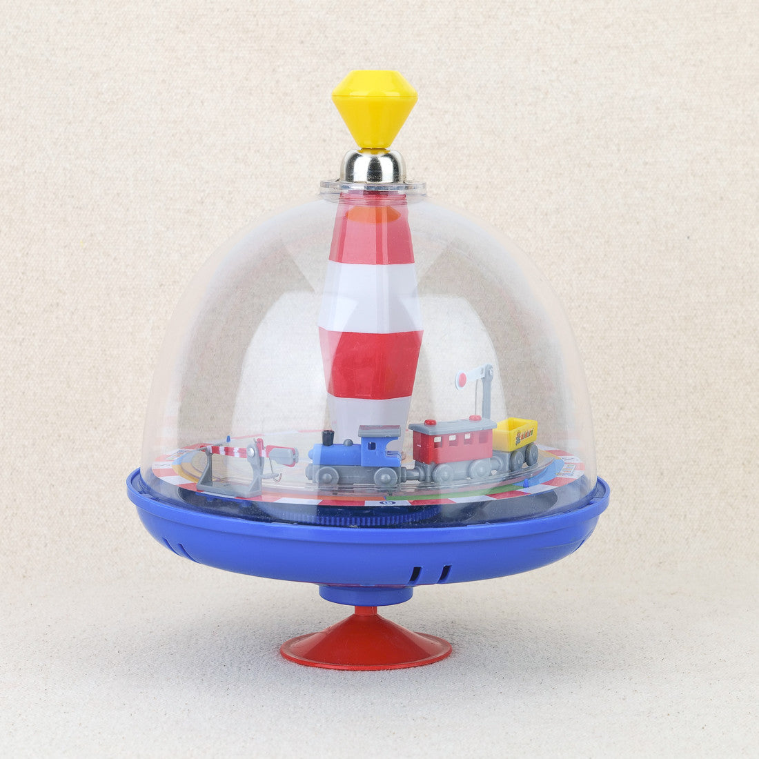 Toupie globe musicale train