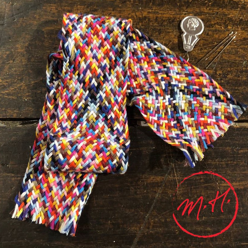 Tresse multi-fils coloris vifs