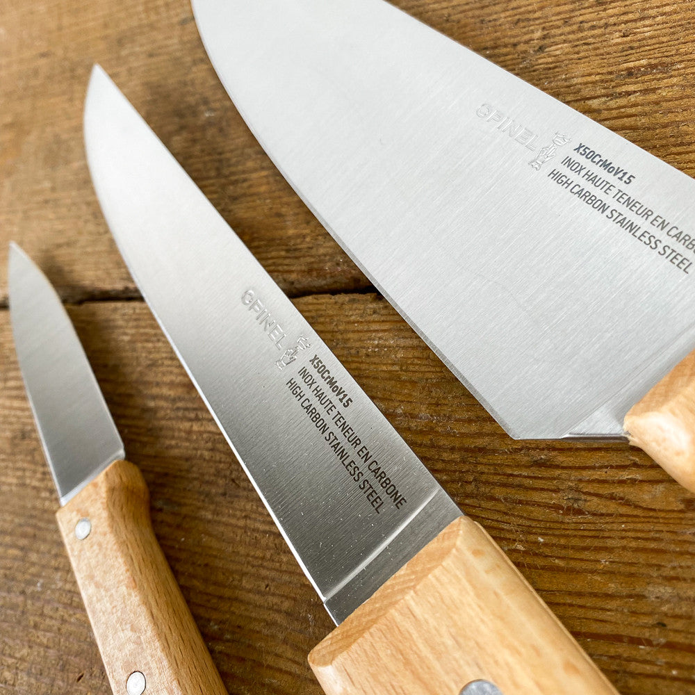 Trio couteaux de cuisine Opinel