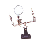 Troisième main avec loupe