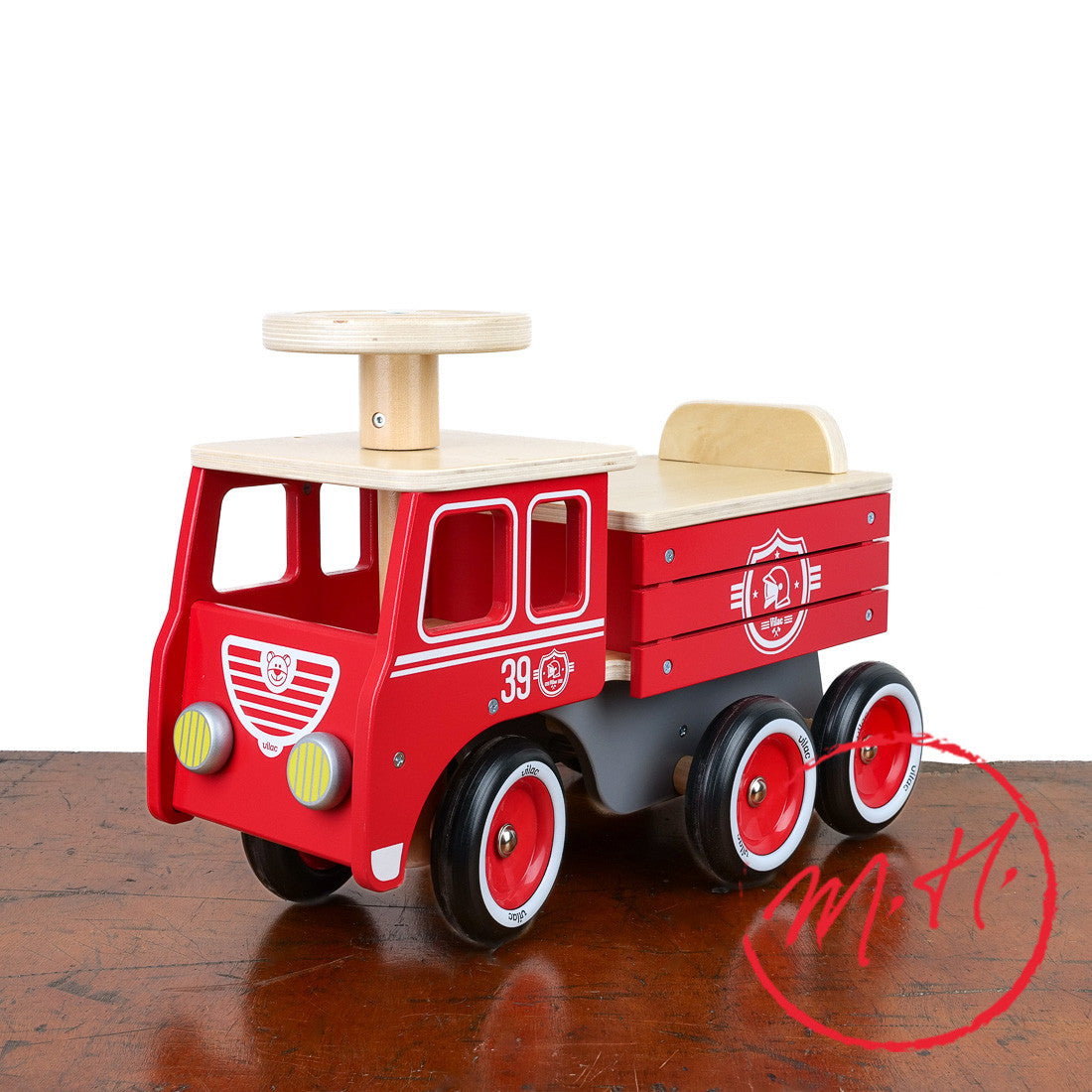 Trotteur camion de pompier pour enfant